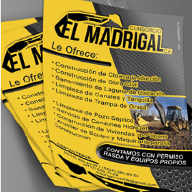 Flyer volantes amarillos