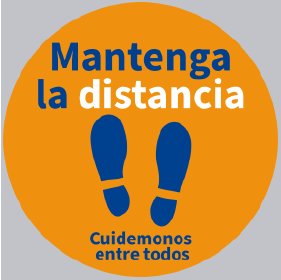adhesivos-para-pisos separadores de distancia personalizados COVID-19